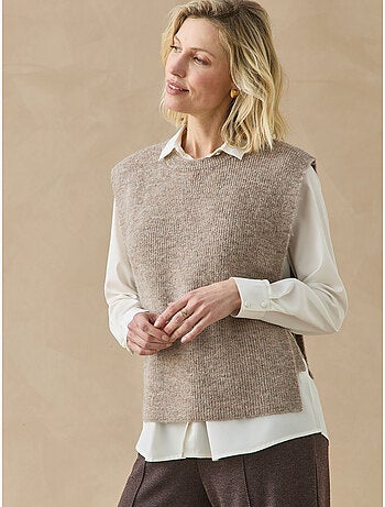 Pull sans manches avec laine - daxon