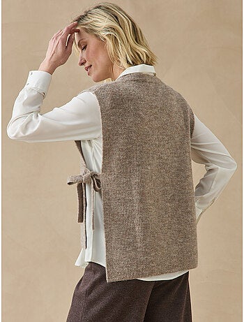 Pull sans manches avec laine - daxon