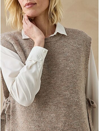 Pull sans manches avec laine - daxon