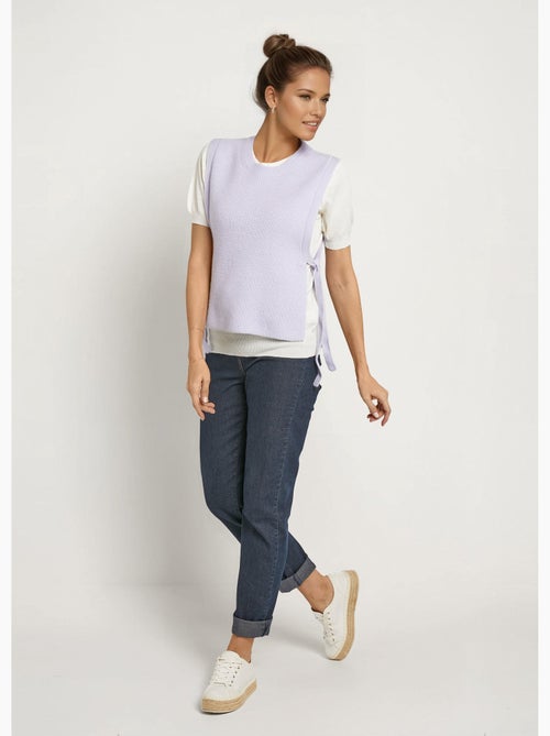 Pull sans manches avec lien à nouer côtés - AFIBEL - Kiabi