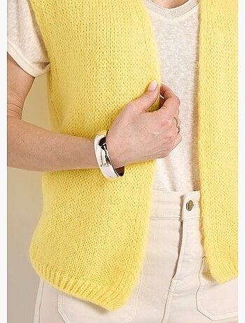 Pull sans manches avec mohair et laine - AFIBEL