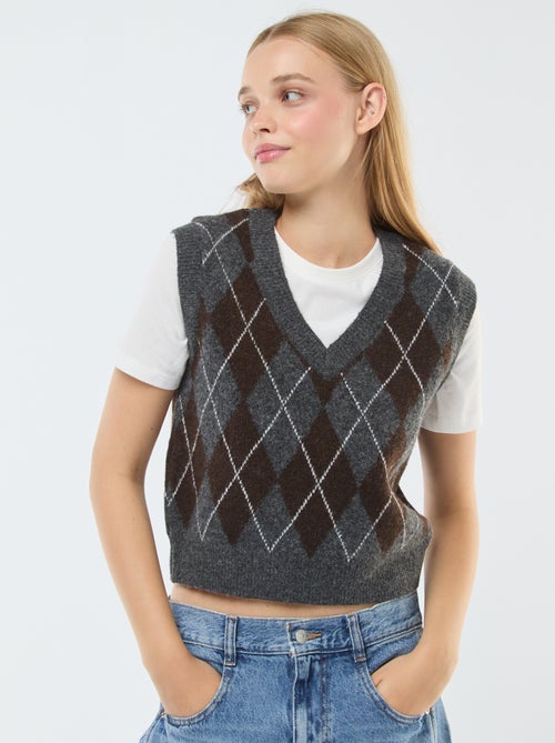 Pull sans manches avec tee-shirt 2-en-1 - Kiabi