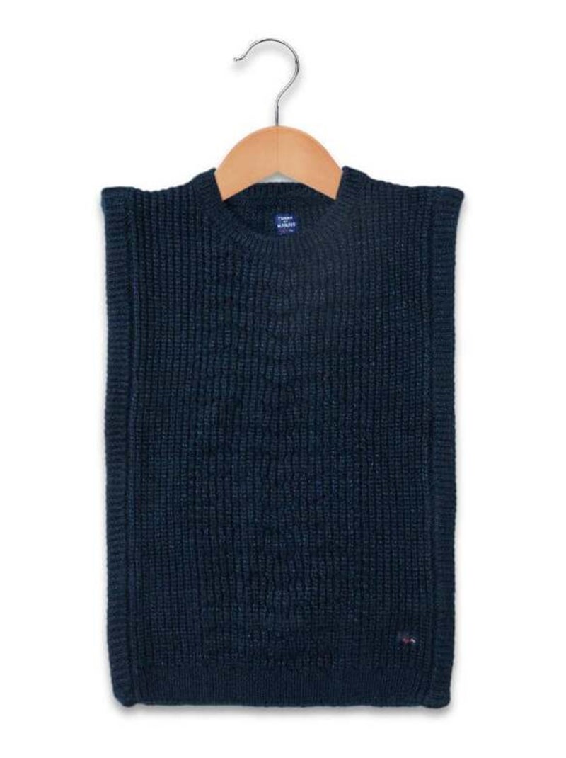 Pull sans manches bleu marine Fille Bleu - Kiabi