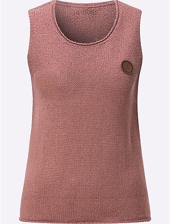 Pull sans manches bords roulés - taille standard - witt