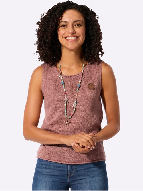 Pull sans manches bords roulés - taille standard - witt - Kiabi Pull sans manches bords roulés - taille standard - witt - Kiabi