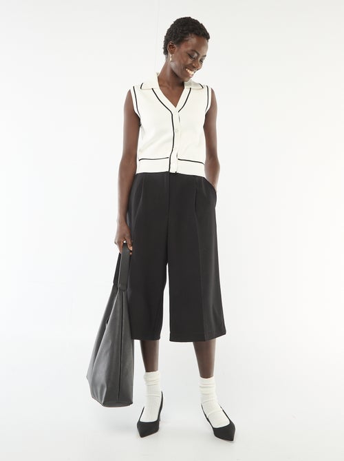 Pull sans manches col polo - Kiabi