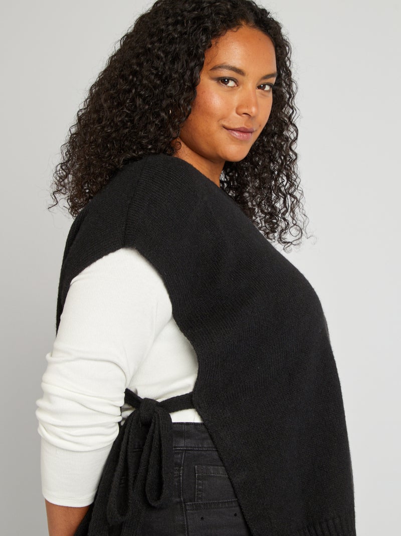 PULL à MAILLES DUVETEUSES EN LAINE MéLANGéE BYMI - AMERICAN VINTAGE