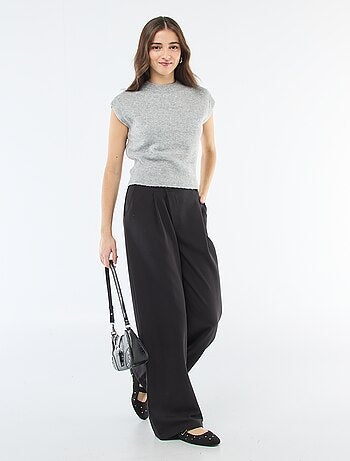 Pull sans manches en maille chaude