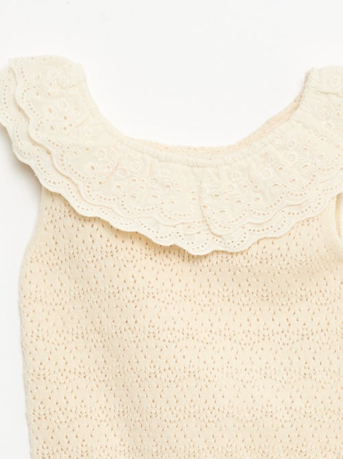 Pull sans manches en tricot - Kiabi