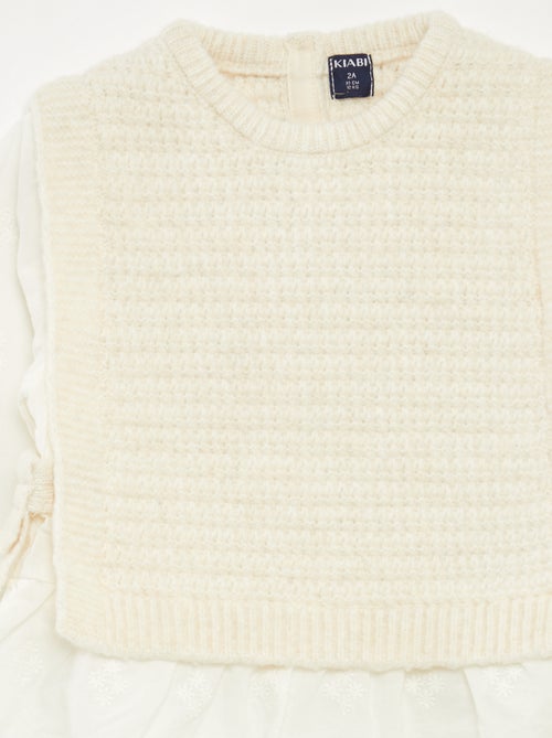Pull sans manches et blouse 2 en 1 - Kiabi