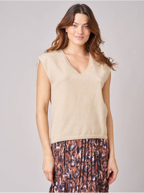Pull sans manches femme 'deeluxe' - Kiabi Pull sans manches femme 'deeluxe' - Kiabi
