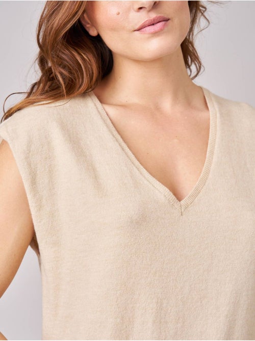 Pull sans manches femme 'deeluxe' - Kiabi Pull sans manches femme 'deeluxe' - Kiabi