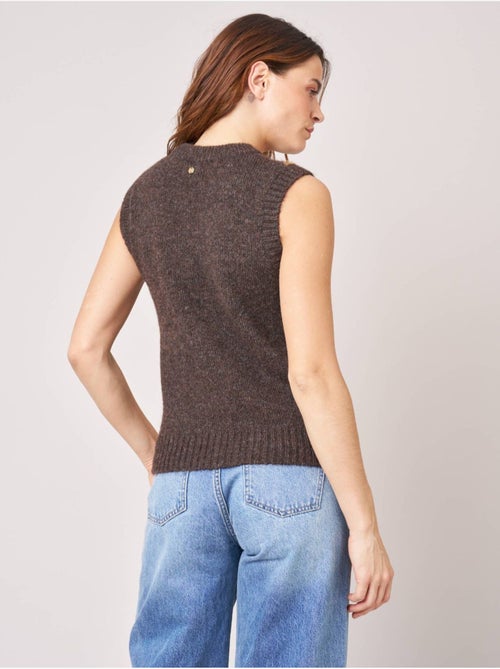 Pull sans manches femme motif losanges 'deeluxe' - Kiabi Pull sans manches femme motif losanges 'deeluxe' - Kiabi