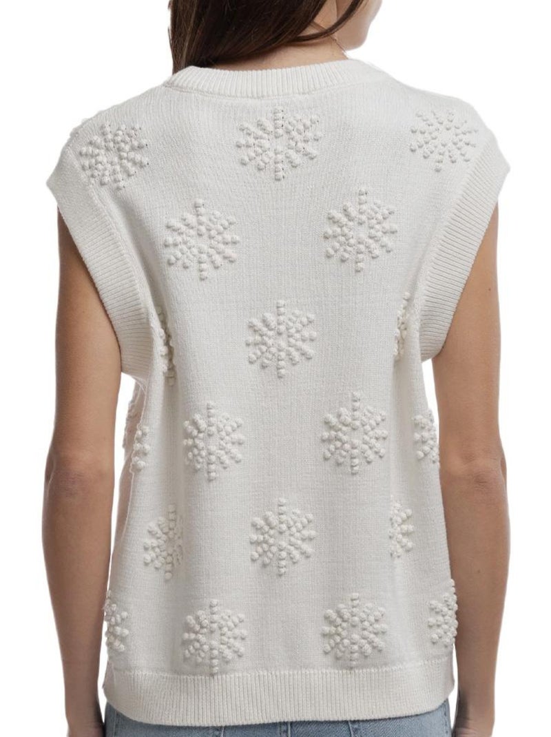 Pull Sans Manches Femme Teddy Smith Blanc - Kiabi