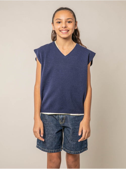 Pull sans manches fille 'Deeluxe' - Kiabi