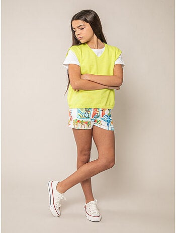 Pull sans manches fille 'Deeluxe'