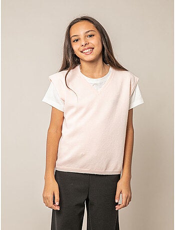 Pull sans manches fille 'Deeluxe'