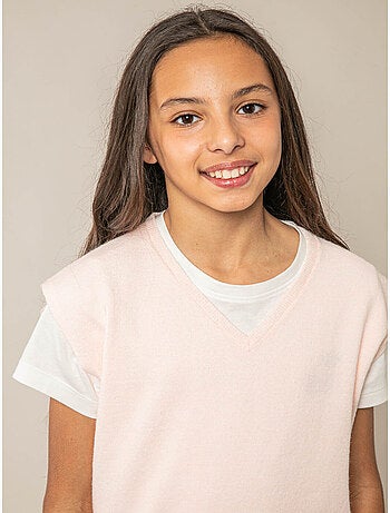 Pull sans manches fille 'Deeluxe'