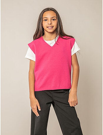 Pull sans manches fille 'Deeluxe'