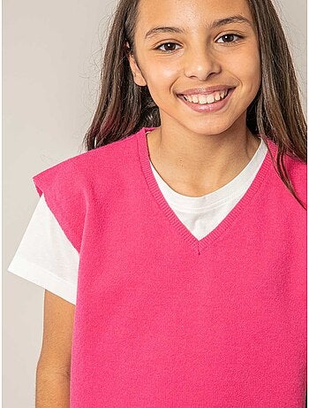 Pull sans manches fille 'Deeluxe'