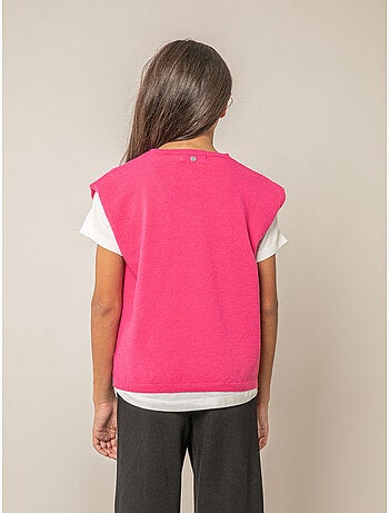 Pull sans manches fille 'Deeluxe'