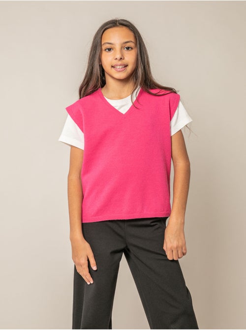 Pull sans manches fille 'Deeluxe' - Kiabi
