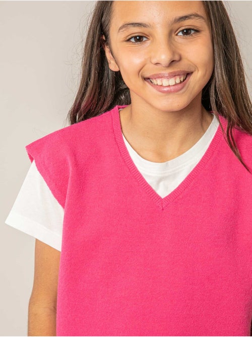 Pull sans manches fille 'Deeluxe' - Kiabi
