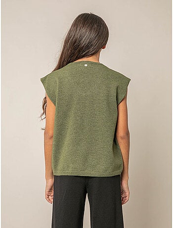 Pull sans manches fille 'Deeluxe'