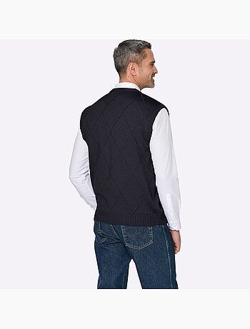 Pull sans manches joli motif losanges - taille standard - moda vilona