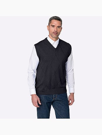 Pull sans manches joli motif losanges - taille standard - moda vilona
