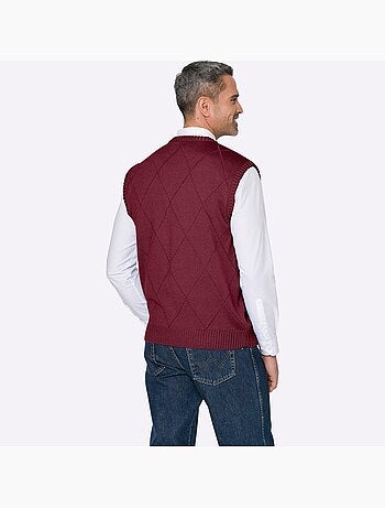 Pull sans manches joli motif losanges - taille standard - moda vilona