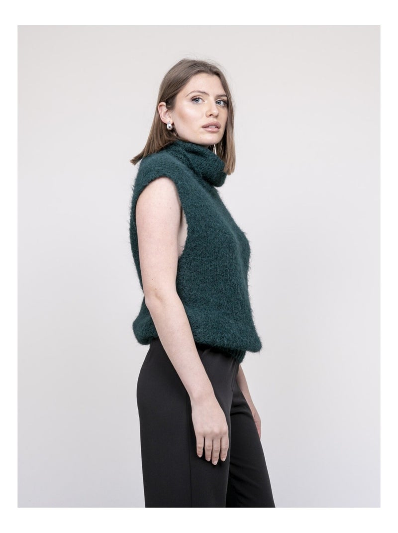 Pull sans manches keana Vert forêt - Kiabi