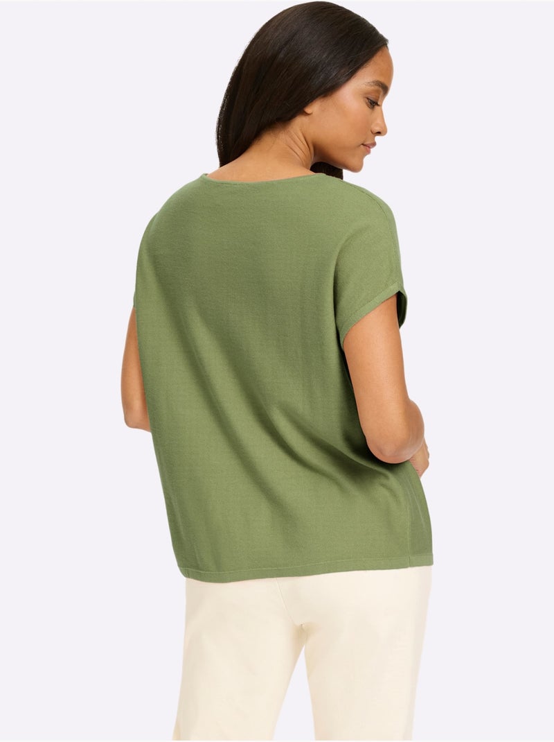 Pull sans manches largeur confort - taille standard - helline Vert eucalyptus - Kiabi