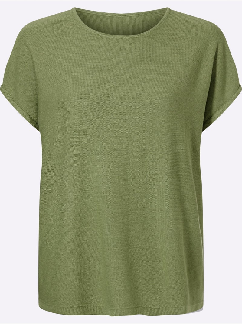 Pull sans manches largeur confort - taille standard - helline Vert eucalyptus - Kiabi