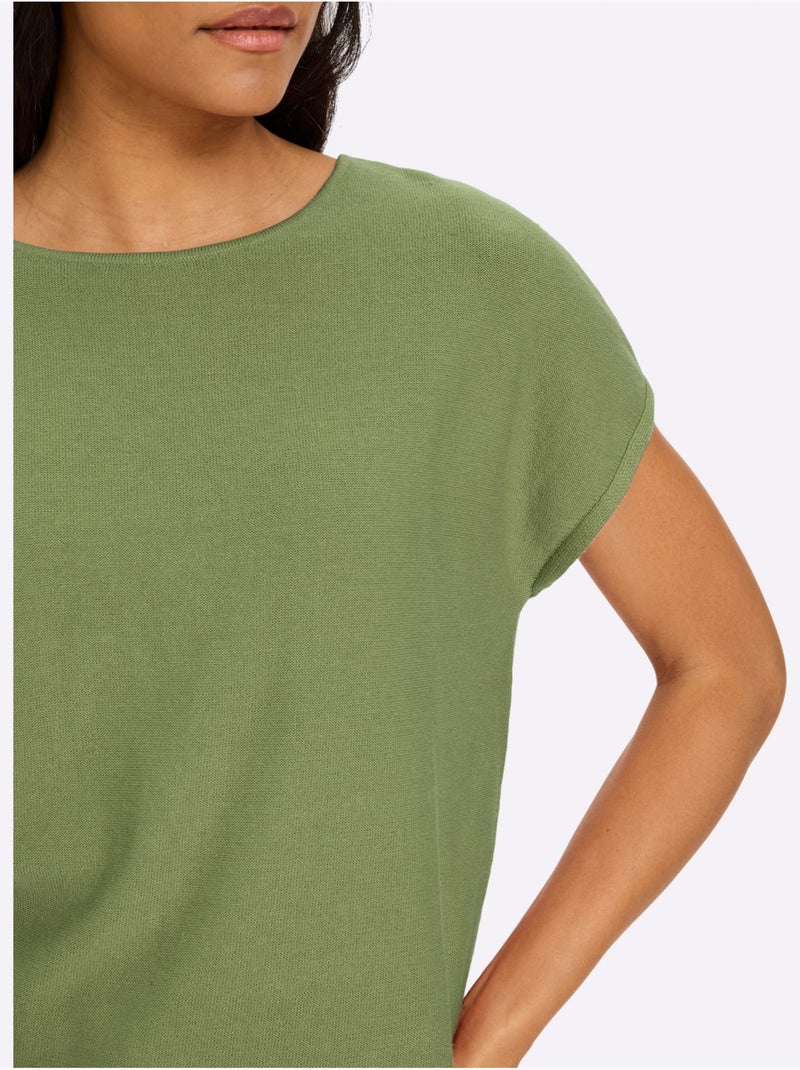 Pull sans manches largeur confort - taille standard - helline Vert eucalyptus - Kiabi