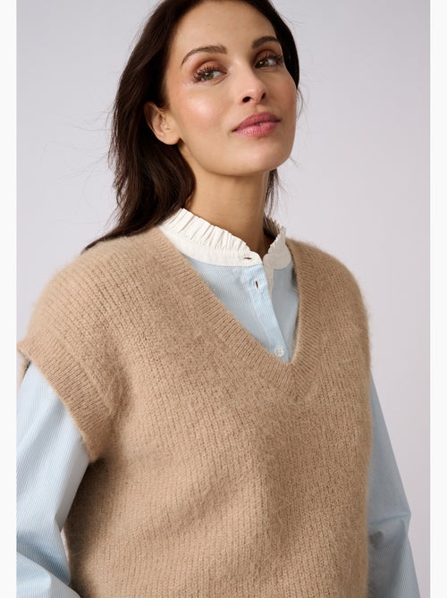 Pull sans manches maille perlée thermolactyl - damart - Kiabi