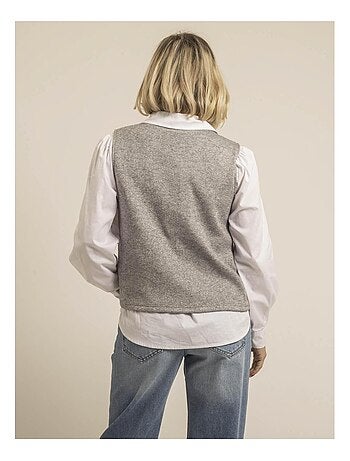 Pull sans manches paillettes KLAUDIA