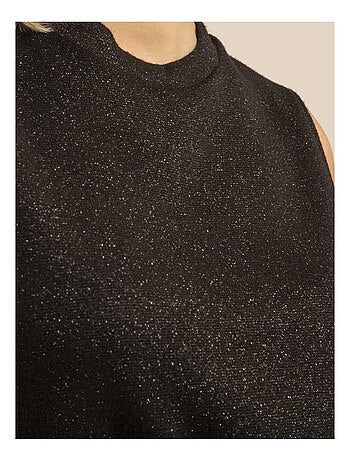 Pull sans manches paillettes KLAUDIA