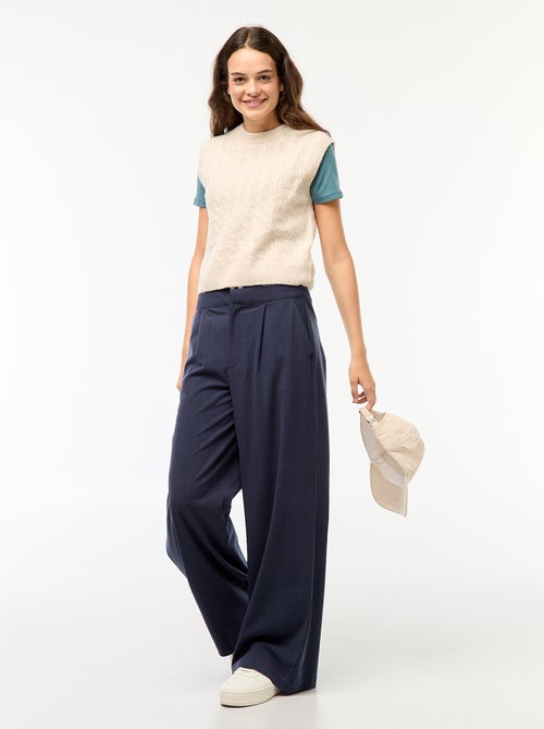 Pull sans manches torsadé - Kiabi