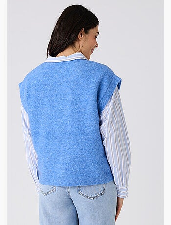 Pull sans manches toucher doux - Damart