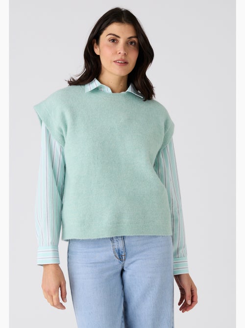 Pull sans manches toucher doux - Damart - Kiabi Pull sans manches toucher doux - Damart - Kiabi