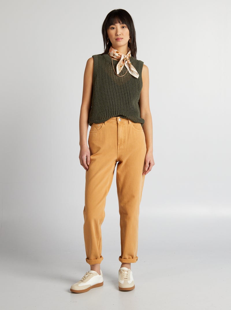 Pull sans manches Vert - Kiabi