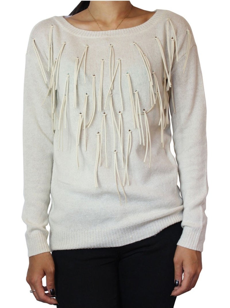 Pull Seattle Kebello Blanc - Kiabi