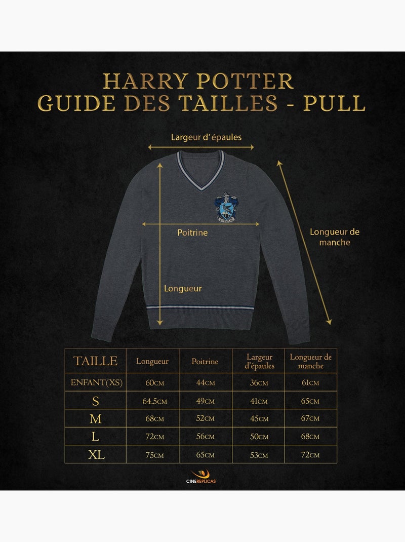 Pull serdaigle - harry potter Gris - Kiabi