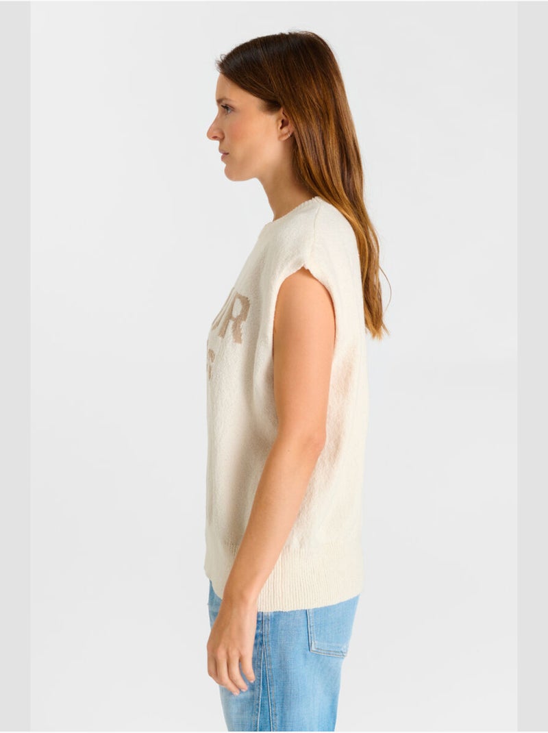 Pull STARKY 'Le Temps Des Cerises' Blanc - Kiabi