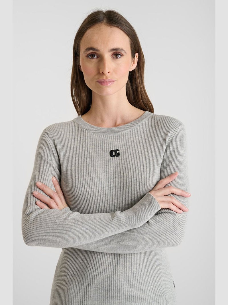 Pull STEFY 'Le Temps Des Cerises' Gris - Kiabi