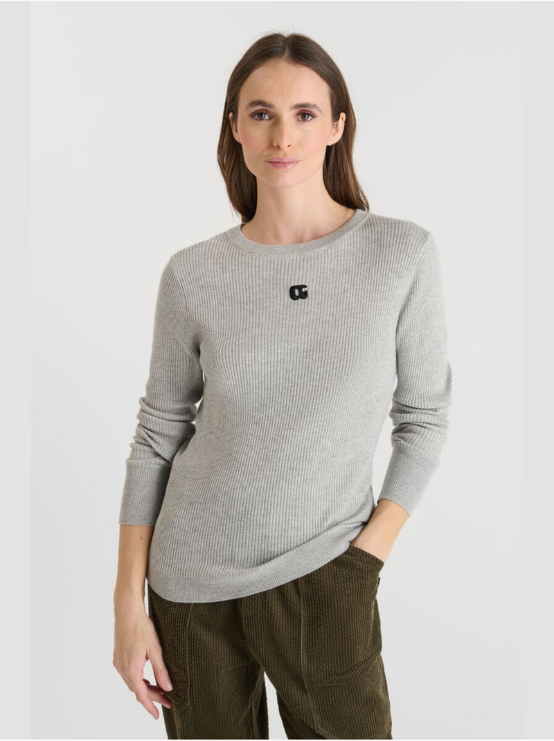 Pull STEFY 'Le Temps Des Cerises' Gris - Kiabi