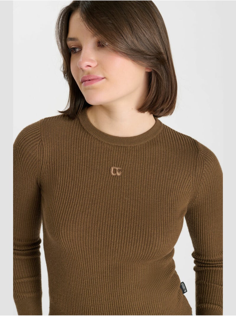 Pull stefygi 'le temps des cerises' Marron - Kiabi