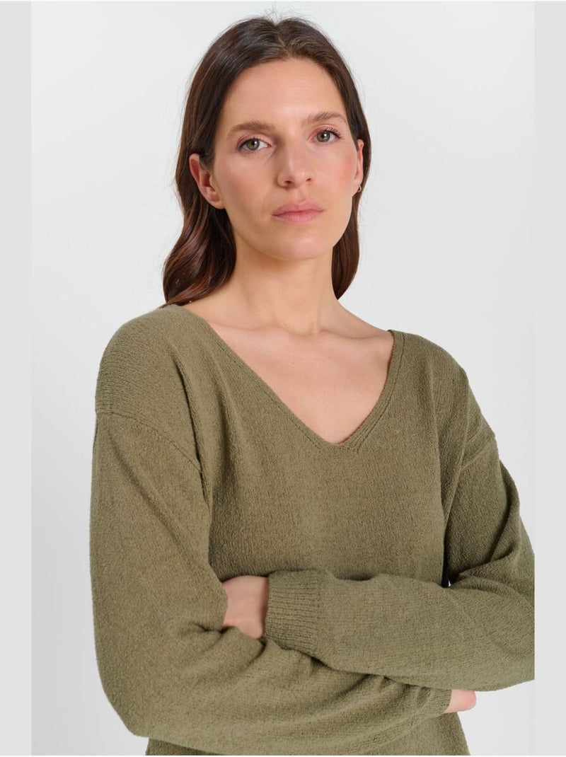 Pull STING 'Le Temps Des Cerises' Kaki - Kiabi