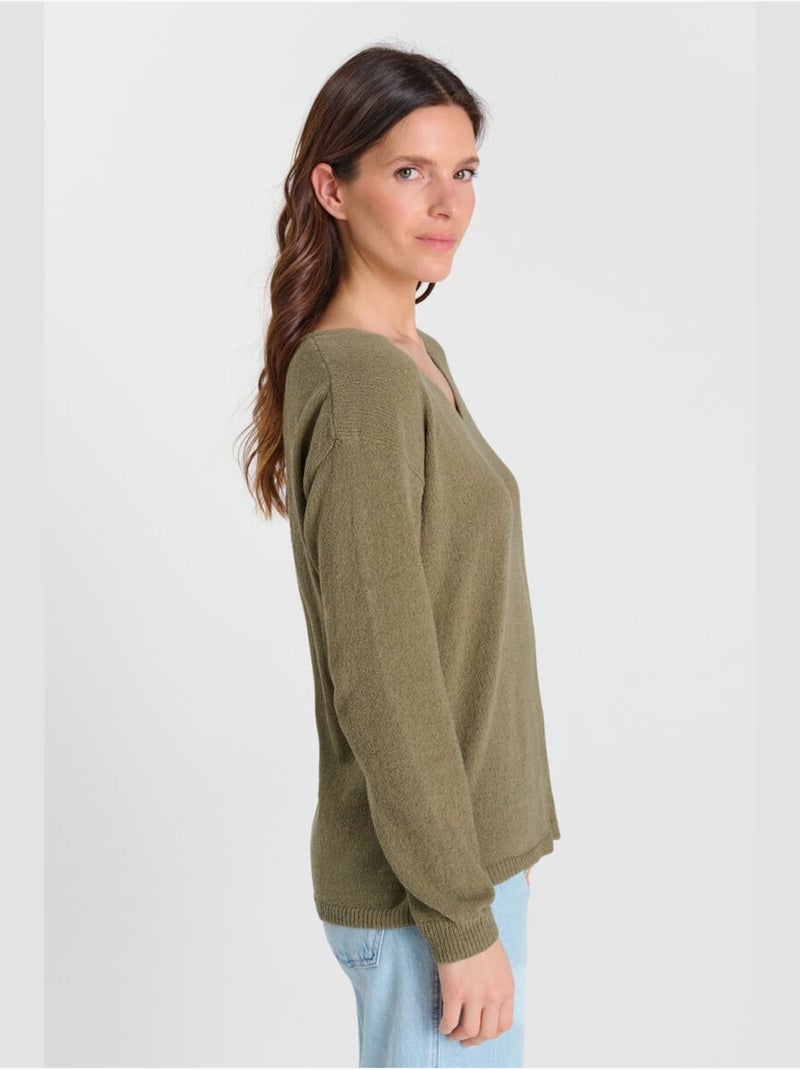 Pull STING 'Le Temps Des Cerises' Kaki - Kiabi